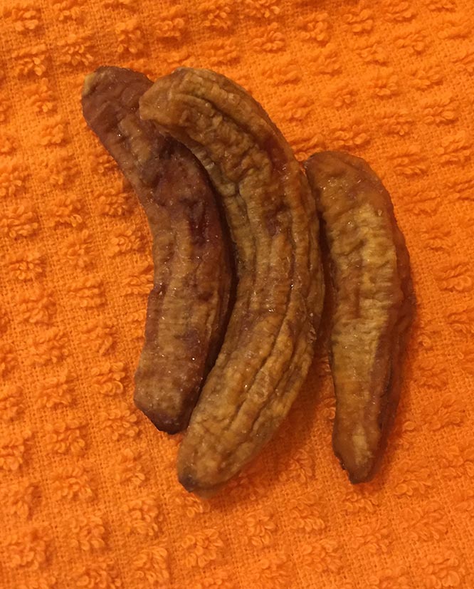 whole dried bananas