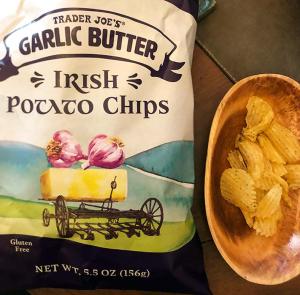 Trader Joe’s GARLIC BUTTER IRISH POTATO CHIPS (Warning: Addictive