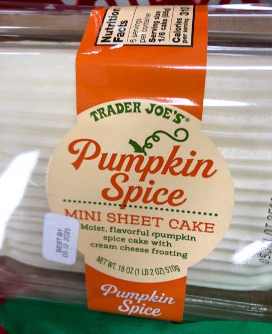 trader-joe-s-pumpkin-spice-mini-sheet-cake-trader-joe-s-rants-raves